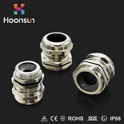 Fabrik EMC-Metall vernickeln überzogene Messingkabelmuffe 18MM-25mm für Kabel-Schutz